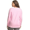 thumbnail image 3 of JMS by Hanes Plus-Size Women's Long-Sleeve V-neck Tee, 3 of 3