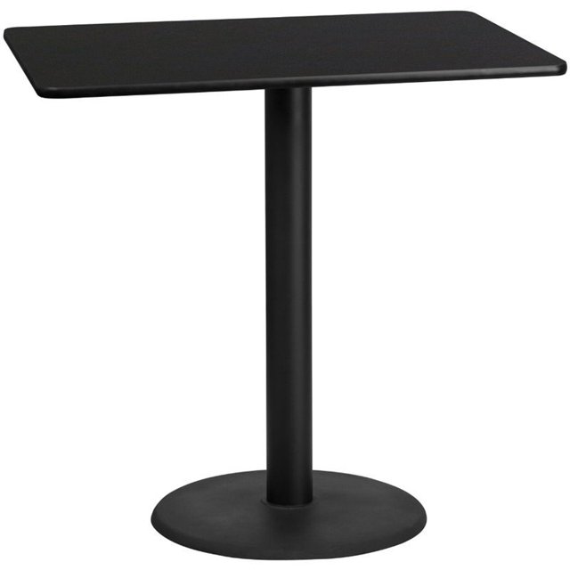 Bowery Hill 30" x 48" Table de Bar en Noir