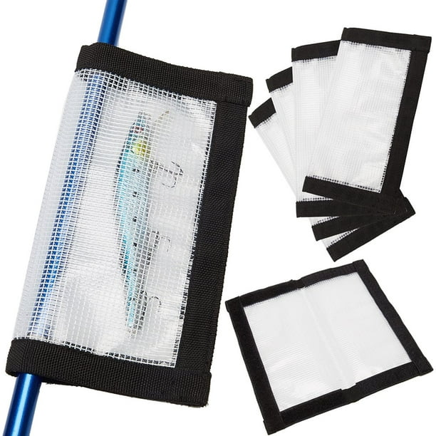 PENGXIANG 4pcs Clear PVC Fishing Lure Wraps Hook Protective Cover Fishing  Storage Bag 
