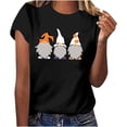 thumbnail image 1 of Blusa de manga corta de verano con estampado de Halloween vintage para mujer Pompotops hfajkhk139656, 1 of 9