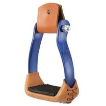Tough-1 Aluminum Barrel Stirrups Blue
