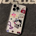 thumbnail image 4 of Creative Baseball Hello Kitties Phone Case For IPhone 16 15 14 13 12 11 Mini Pro Max X XR XSMax 7 8 Plus SE20 Transparent Cover, 4 of 5