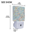 thumbnail image 4 of Yayeee LED Plug in Night Light for The Home with Auto Dusk to Dawn Light Sensors, 2 Pack, Small Pastel Pattern, 4 of 6