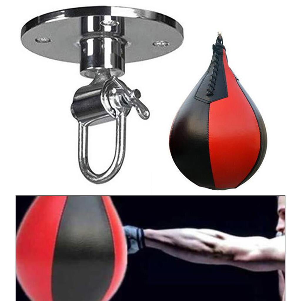 Boxing Training package, Heavy Duty PU Leather Hanging Swivel Punch for Boxing MMA boxeo en tailandia Thai Fitness Fighting Sport Training Red