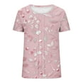 thumbnail image 7 of Neewe Womens Summer Tops Casual Short Sleeve Crewneck Shirts Business Dressy Work Blouses, 7 of 7