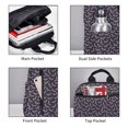 thumbnail image 3 of Fuzoiu Bat Purple Print Lightweight Daypack,Weekender Bag for Men and Women, Travel Backpack with Padded Straps for School, Travel & Work, 3 of 7