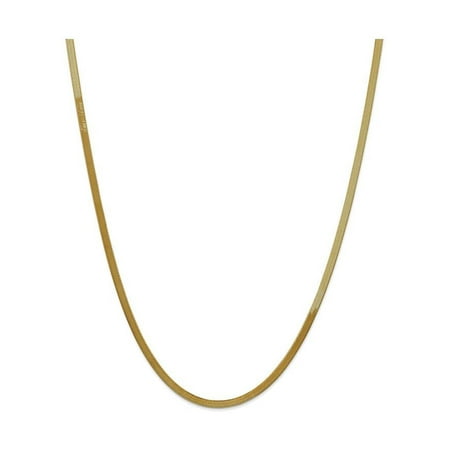 Finejewelers 7 Inch 14k Yellow Gold 3.0mm Silky Herringbone Chain Bracelet