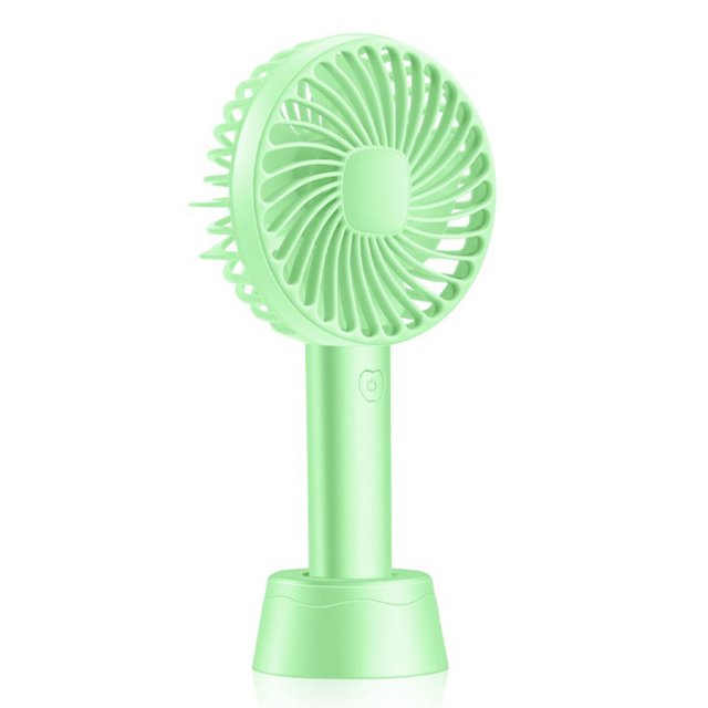 ventilador eléctrico portátil Ventilador portátil Flujo de aire de refrigeración 1200 mAh Mini ventilador de mano recargable USB con 3 velocidades para oficina en casa Acampar al aire libre Viajar