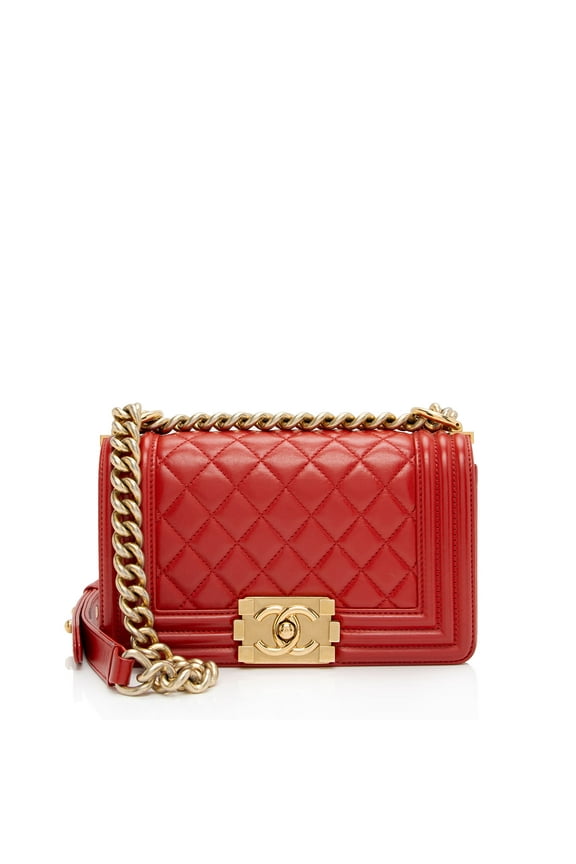 Pre-Owned Chanel Calfskin Small Boy Bag