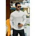 thumbnail image 3 of Ekouaer Men's Mock Turtleneck Long Sleeve Turtle Neck Tops Lightweight Undershirt Thermal Sweater Shirts, 3 of 7