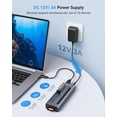 thumbnail image 4 of Hub Wenter USB 3.0 con alimentación, 10 puertos, 36 W, con lectores de tarjetas SD/TF, 4 of 7