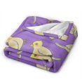 UltraSoft Micro Fleece Blanket,Cute Cartoon Cockatiel Parrot,Custom
