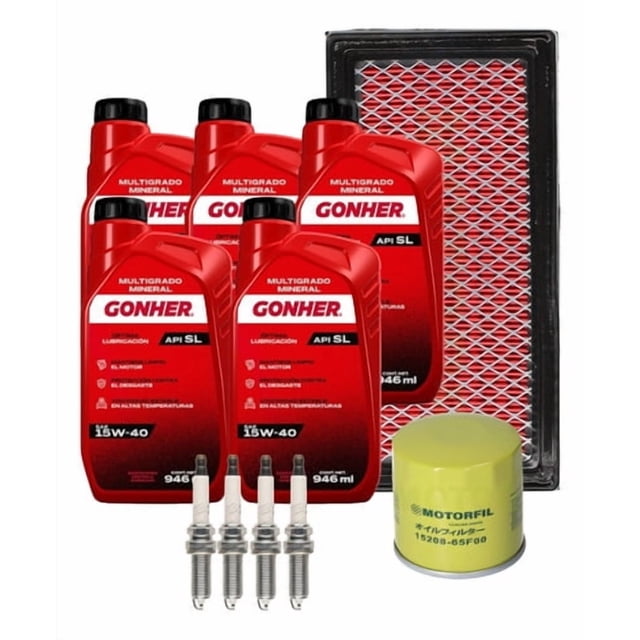 Kit De Afinacion Nissan Versa 2012-2019 1.6l Gonher 15w40