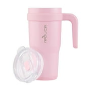 Reduce Cold1 24oz Stainless Steel Tumbler with Handle & Straw, Pink Blossom