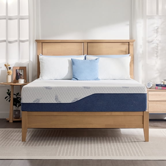 Arctus Queen Size Mattress in a Box 10" Cooling Gel Memory Foam Mattress Medium Firm, Removable Cover