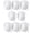 8 Pairs White, variant on Flat Shoe Laces for Sneakers, Shoelaces for Sneakers, Athletic Shoelaces - 4 Pairs