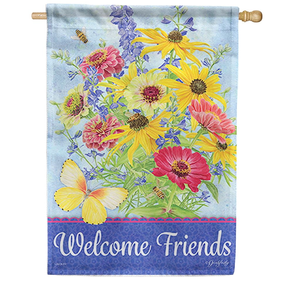 Carson Double Sided House Flag - Summer Bouquet, 28 x 40 Inch Holiday ...