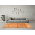 thumbnail image 3 of Ahgly Company Indoor Rectangle Abstract Orange Modern Area Rugs, 7' x 10', 3 of 4
