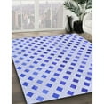 thumbnail image 2 of Ahgly Company Indoor Round Patterned Lavender Blue Area Rugs, 8' Round, 2 of 6