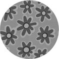 thumbnail image 1 of Ahgly Company Machine Washable Indoor Square Transitional Grey Gray Area Rugs, 3' Square, 1 of 7