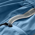 thumbnail image 5 of Men’s Casual Sports Shorts With Zipper Pocket, Nylon Spandex Quick Dry, Joggers, Workout Shorts, Elastic Waist Drawstring Straight Leg, Breathable Lightweight, Gym Running Hiking, 5 of 9