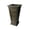 Brownstone, variant on Algreen Covington Planter, Self-Watering Planter, Tall Square Taper, 27-In. Height by 14-In., Black