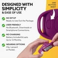 thumbnail image 4 of 3DFitBud Simple Step Counter Walking 3D Pedometer from 3DActive with Clip & Lanyard - A420S - Plum, 4 of 7