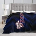 thumbnail image 4 of Eastern Kentucky University Logo Fleece Blanket, Very Soft Microfiber Flannel Blanket for Couch Warm and Cozy for All Seasons, 4 of 6