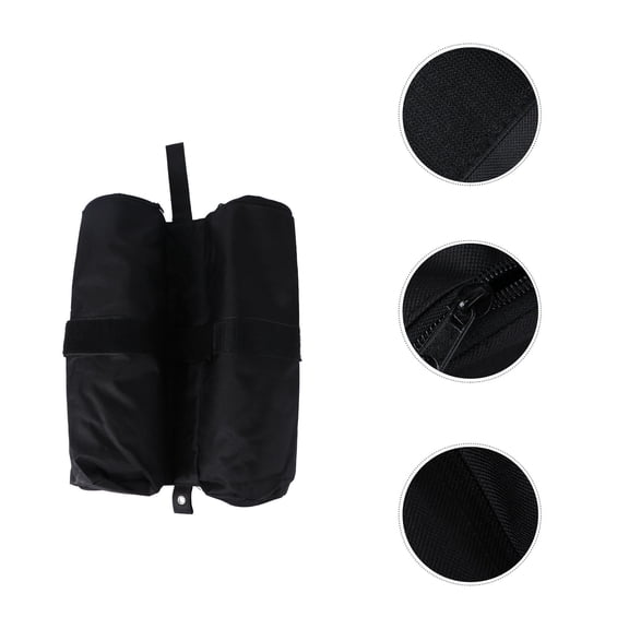 NIAIZEK 4Pcs Canopy Tent Weights Black Sandbags with Zipper and Hook for Garden Use
