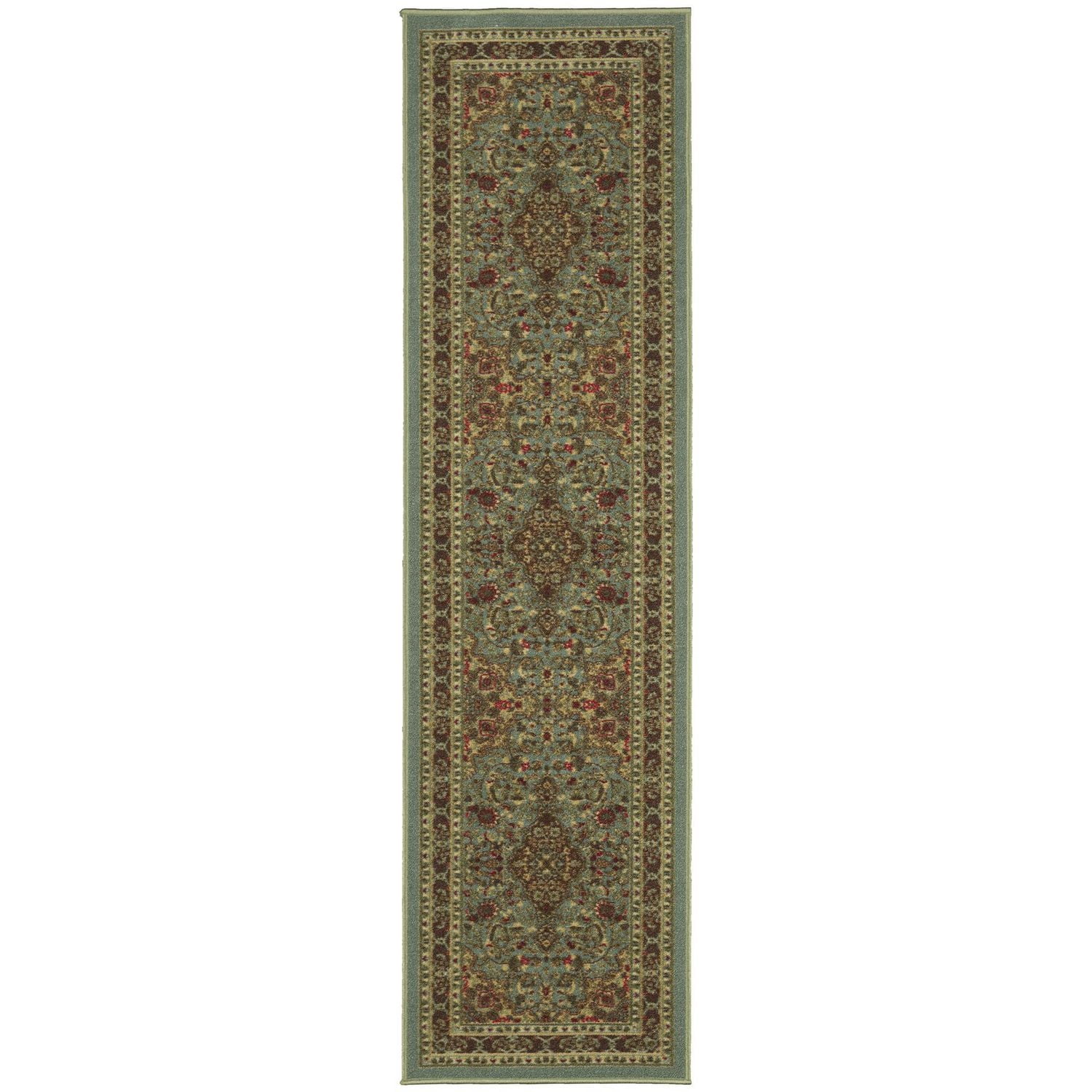 Tapis à motif persan à sous-couche en caoutchouc de la collection Ottohome
