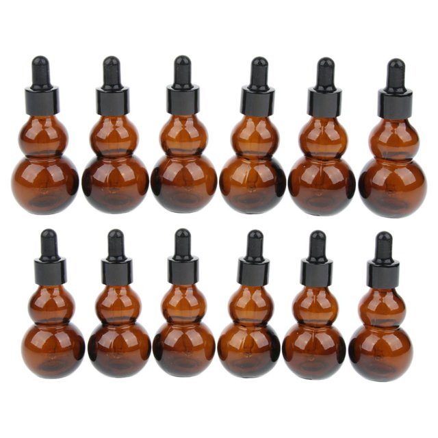 Botella Cuentagotas Del Ojo Del Maquillaje Del Aceite Esencial de Cristal 12pcs 20ml 30ml jinwen Frasco cuentagotas de aceites esenciales