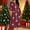 022 Red, variant on Hvot&aat Zipper Front Robes for Women Christmas Print Long Sleeve Nightgown Holiday Loungewear