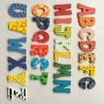 thumbnail image 5 of Hxlazmoo 26 Natural Wooden Alphabet Refrigerator Magnets - Safe & Strong Magnetic Letters for Learning, Whiteboard, Fridge Decor, 5 of 5