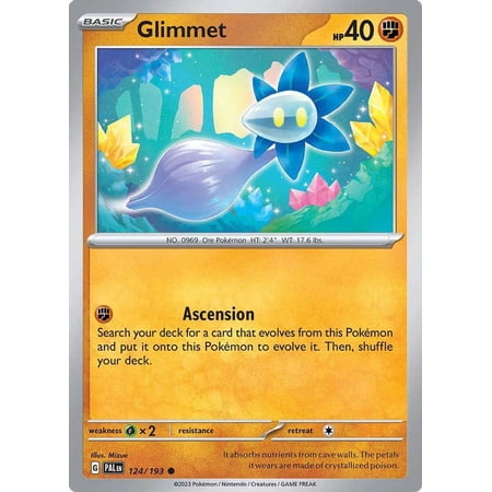 Pokemon Paldea Evolved Common Glimmet #124