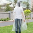 thumbnail image 4 of Adult Disposable Emergency Rain Poncho Hooded Lightweight Waterproof 1 Pack, 4 of 5