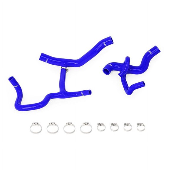 Mishimoto MMHOSE-CAM6-16CBL Silicone Radiator Hose Kit Compatible With Chevrolet Camaro V6 2016-2018 Blue