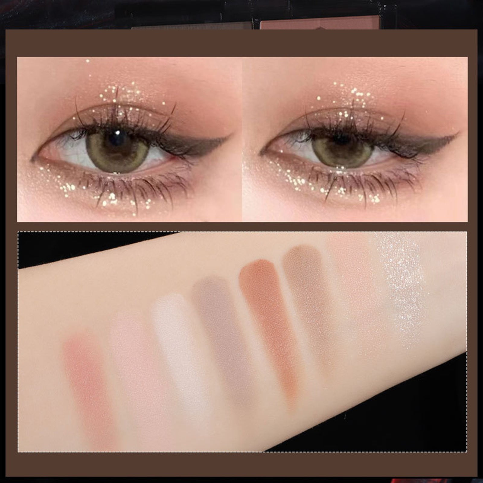 Pjtewawe Easter makeup set neutral eyeshadow 7 highly pigmented