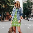thumbnail image 4 of Fotbe Green Lemon Slices Vestido de Verano sin Mangas para Mujer – Vestido Midi Línea A, Estilo Camiseta Floral, Vestido Playero Casual y Fluido, 4 of 7