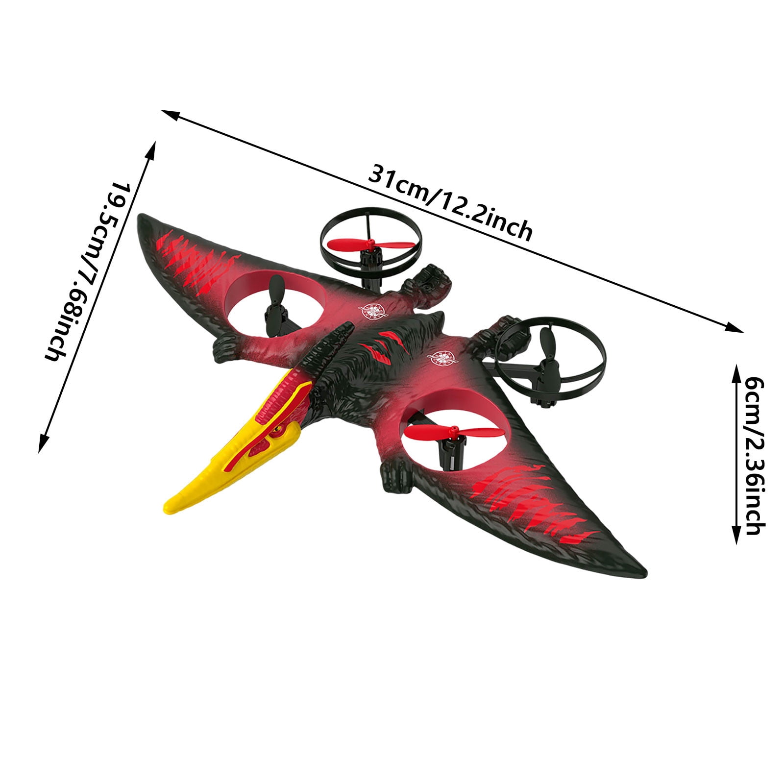 Pterodactyl Dinosaur Toys Remote Control Airplane Flying RC Plane For Kids Boys Birthday Indoor Outdoor Play