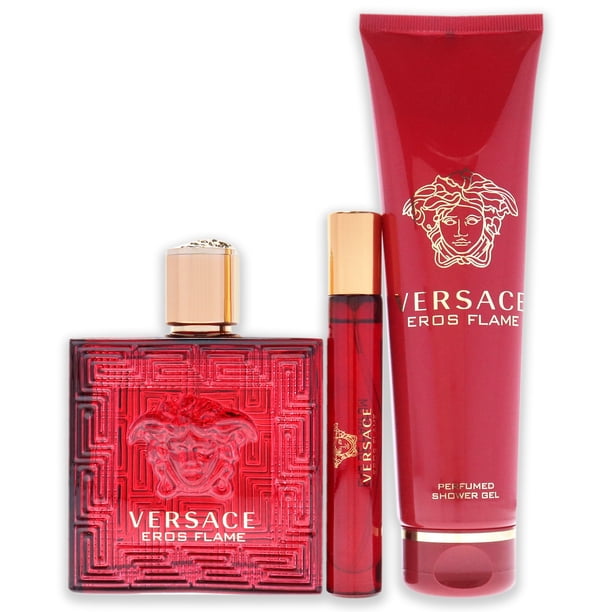Eros Flame by Versace, 3 Piece Gift Set for Men - Walmart Business