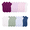Violet, Purple, Pink, White, Green. Blue, Dark Blue, variant on No Boundaries Women's Ankle Cut Socks, 20 Pack, Shoe Sizes 4-10
