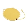 thumbnail image 4 of Alfombrilla rascadora para gatos, Protector de muebles de 19,7 pulgadas, almohadilla rascadora redonda para gatos de interior, para alfombras, sofás Amarillo, 4 of 8