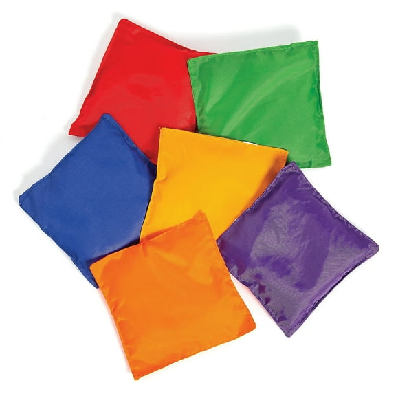 Fun Express Colorful Bean Bags - 6 Pieces