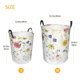thumbnail image 3 of Fotbe Wildflowers Cesto de Ropa con Asas, Cesto Impermeable de Gran Capacidad, Bolsa de Lavado para Dormitorio, Cesto de Ropa con Ruedas y Asas-Medium, 3 of 6