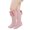 Pink-M, variant on Fashionable Baby Girls Calf Length Socks Breathable Socks with Bowknot Accent Infant Shower Gift for