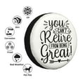 thumbnail image 4 of Kdxio Spare Tire Cover for RV Trailer, Waterproof Wheel Cover,Camper Spare Tire Cover Fit for Rv SUV Truck Travel Trailer 16 inch-You Can't Retire From Being Great, 4 of 8