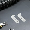 thumbnail image 4 of CIMAXIC 1Set Heavy Duty Trailer Tarp Hooks White Tarp Clips Set for Outdoor Cargo Net and Rv Awning Fastener, 4 of 7