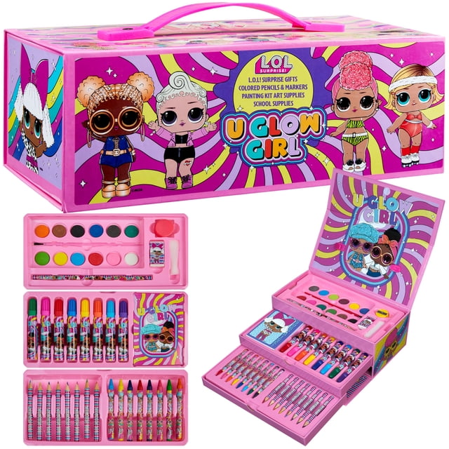 Set de materiales de arte L.O.L. Surprise! Lápices de colores para niños