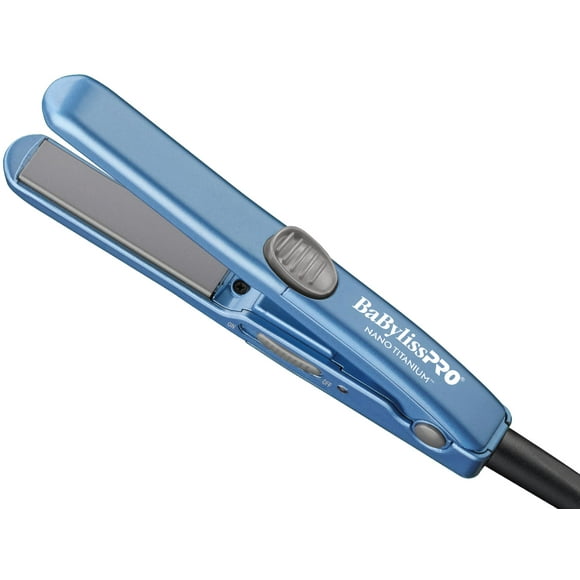 Plancha alisadora BabylissPro Nano Titanium Mini 0,5 cm azul