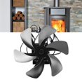 thumbnail image 1 of Ventilador De Estufa De 6 Cuchillas En La Chimenea Con Gran Volumen De Aire, Bajo Ruido, Circulación De Aire Caliente Mejorado Para Quemador De Leña, 1 of 7